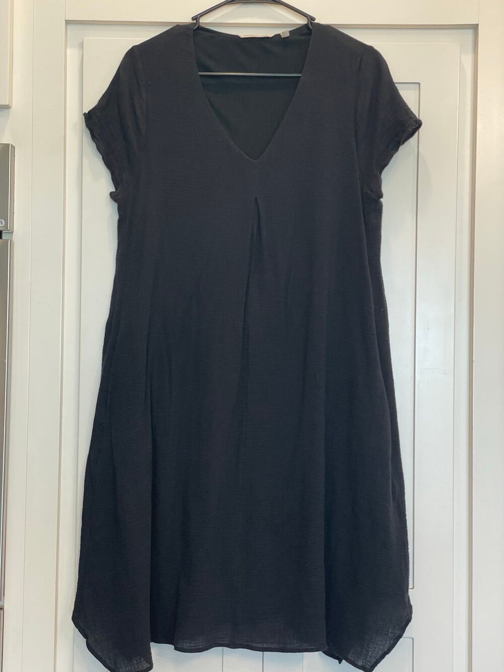 Soft Surroundings Black Gauzy A-Line Dress M